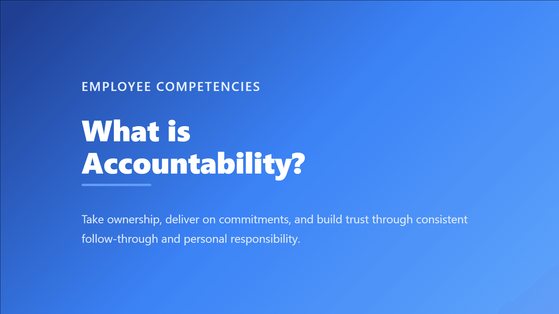 accountability