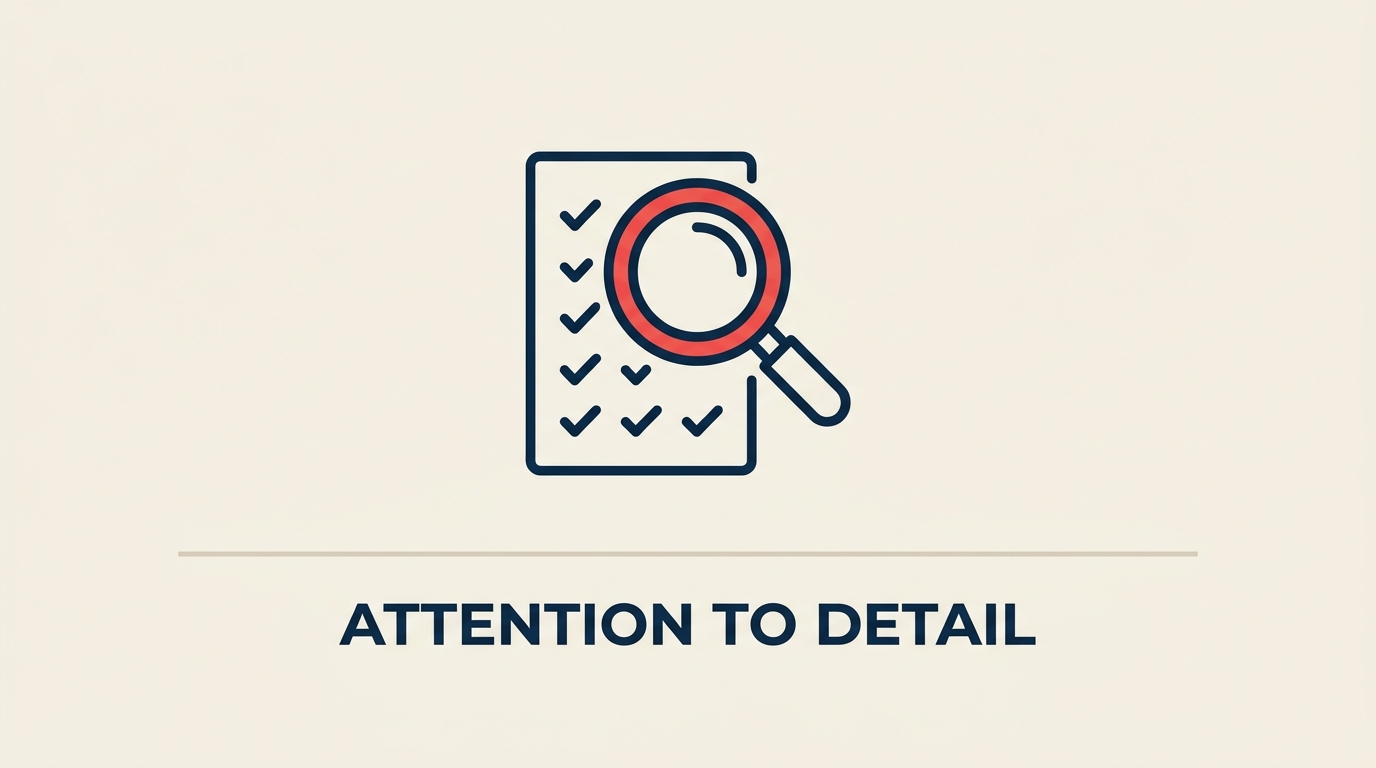 Attention to detail competency definition and tips