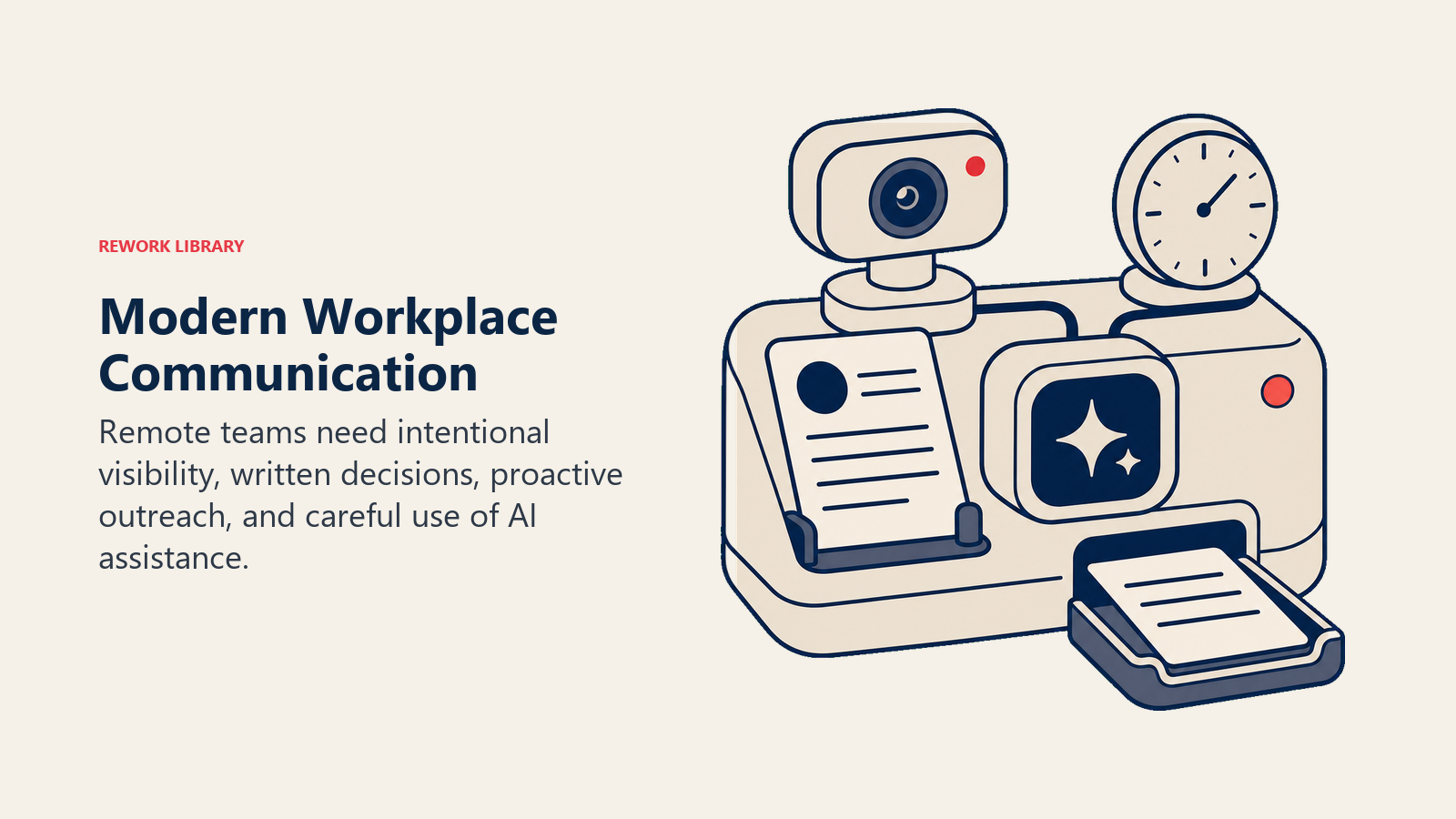 Modern workplace communication across remote, asynchronous, and AI-assisted channels