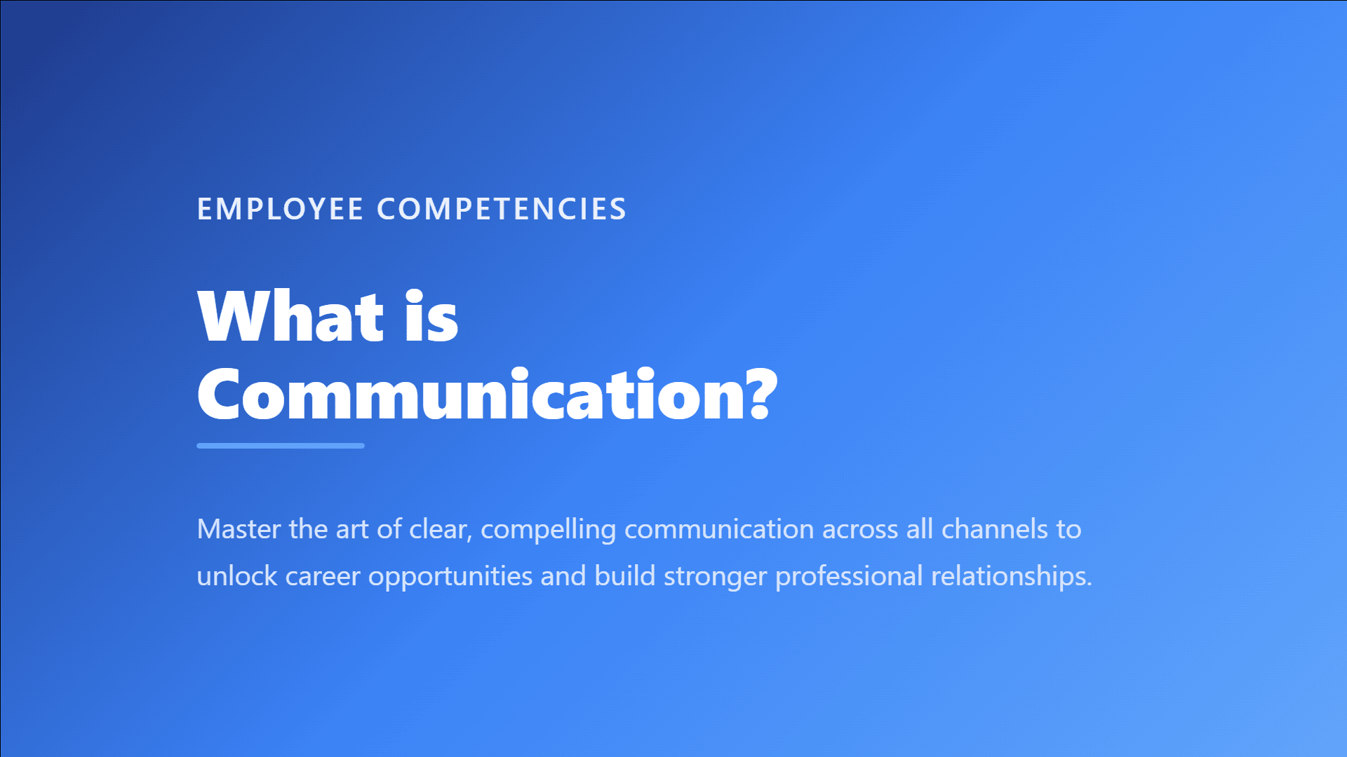 communication