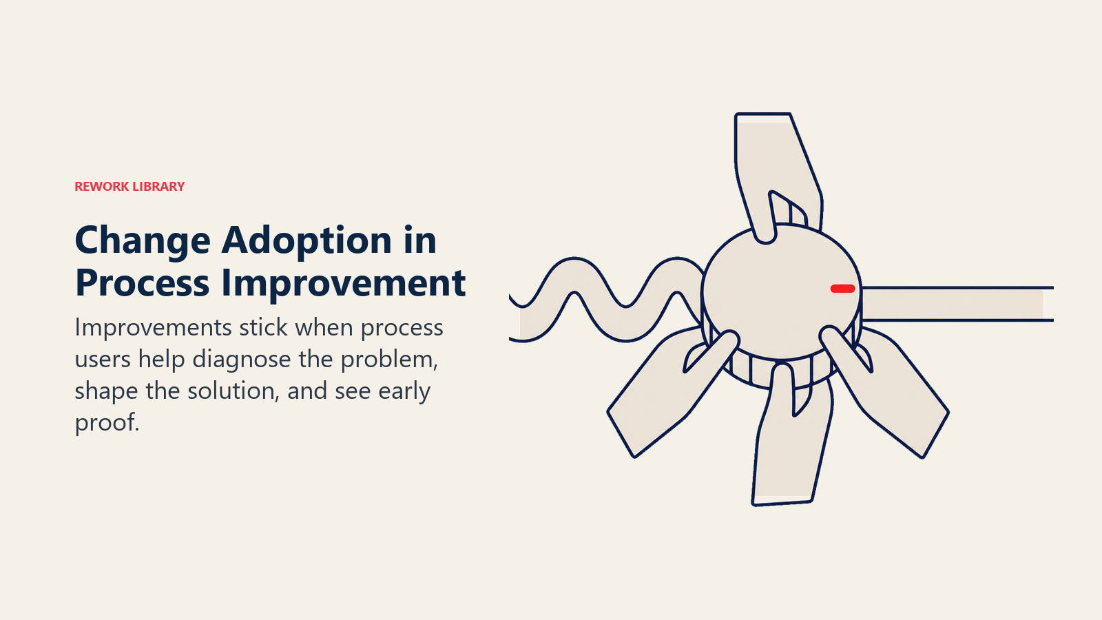 People aligning around a process change to turn resistance into adoption