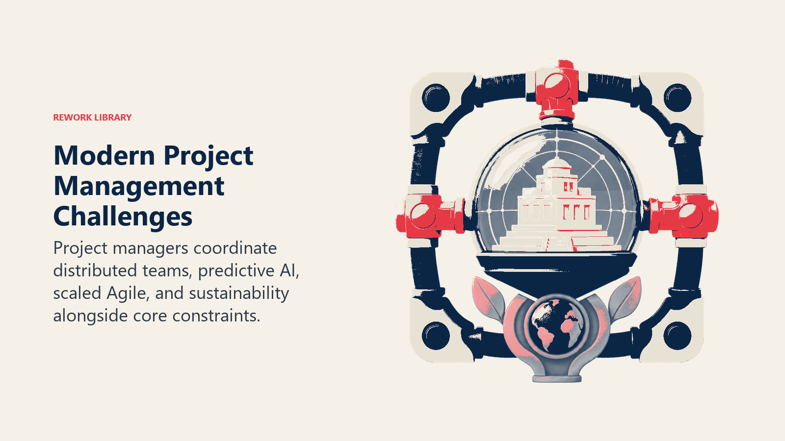 Modern Project Management Challenges illustrated by four-sided pressure chamber