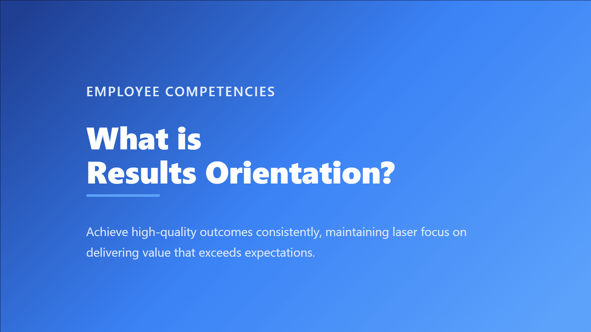 results-orientation
