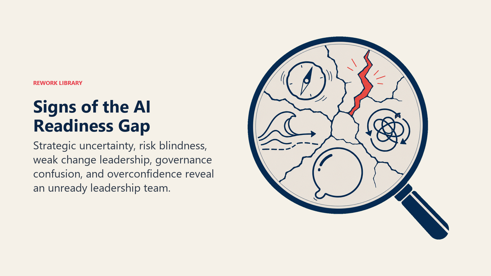 Five signs of the AI leadership readiness gap revealed through a diagnostic lens