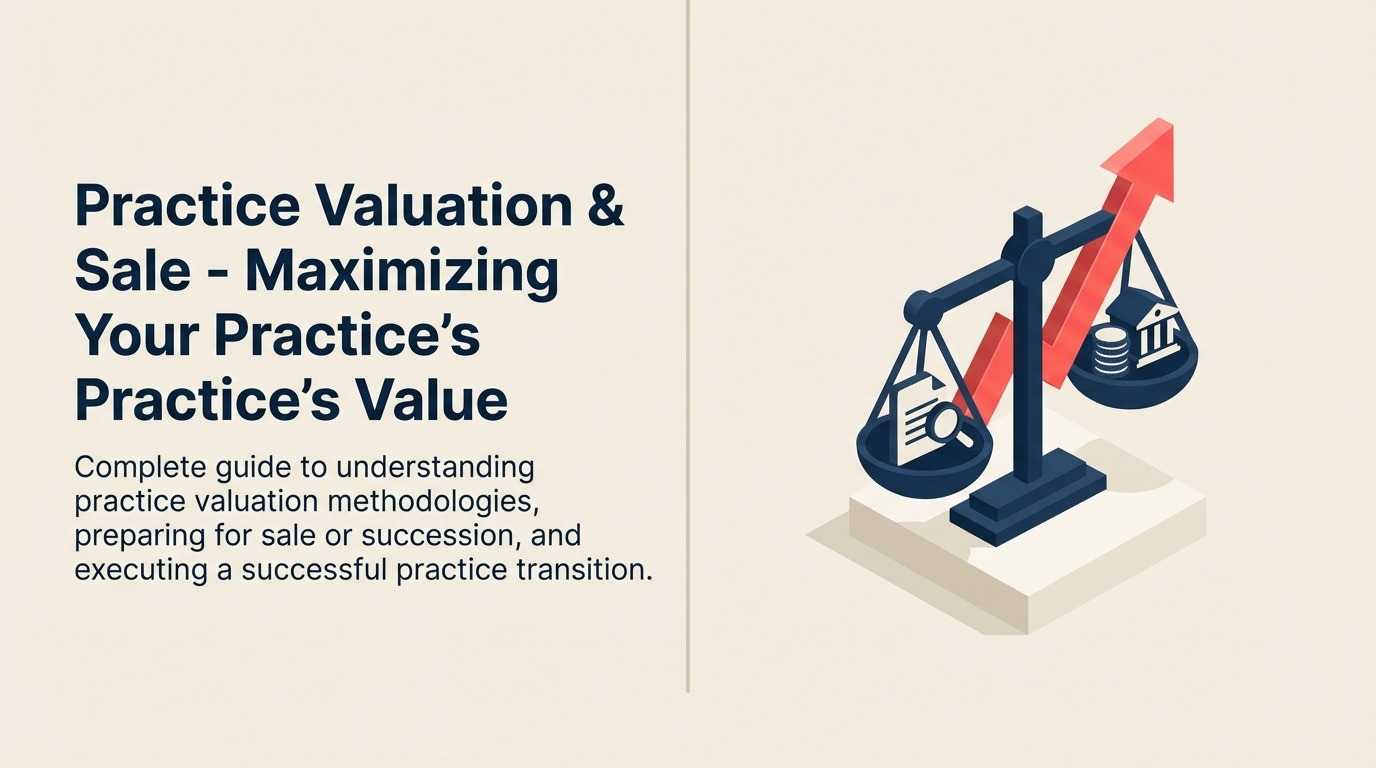 Avaliação e Venda de Práticas - Maximizando o Valor da Sua Prática