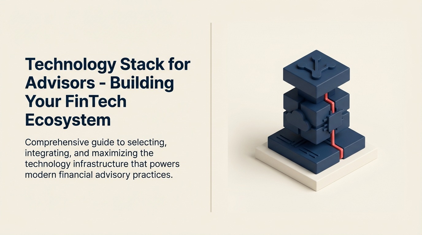 アドバイザー向けテクノロジースタック - FinTechエコシステムの構築
