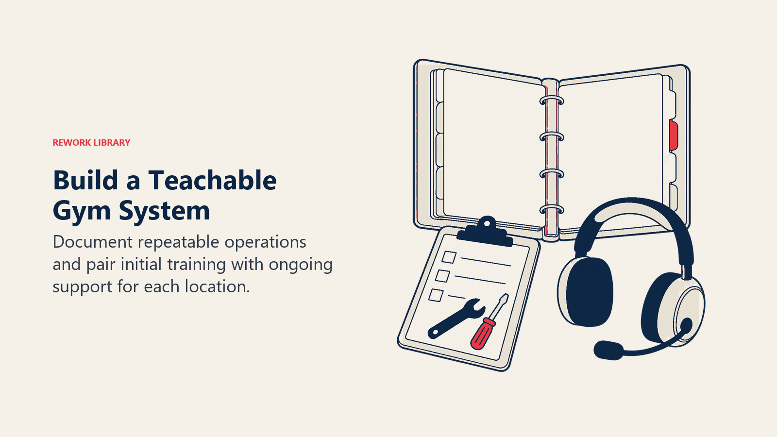 Build a Teachable Gym System illustrated through franchise playbook administration artifacts.