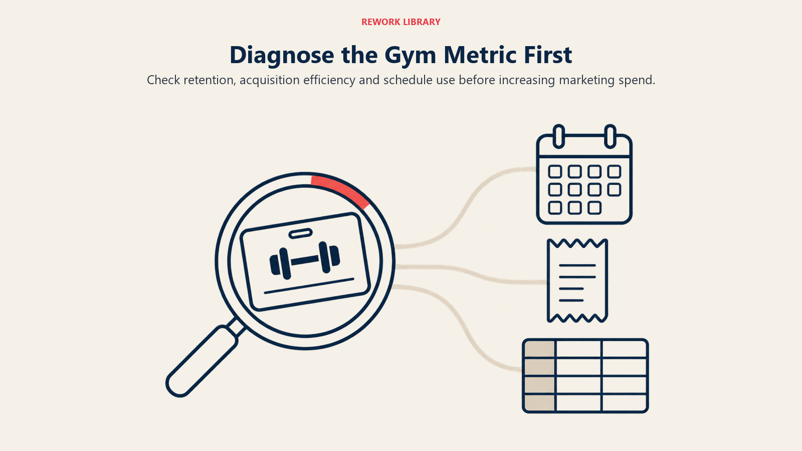Diagnose the Gym Metric First: one diagnostic lens and three operating routes