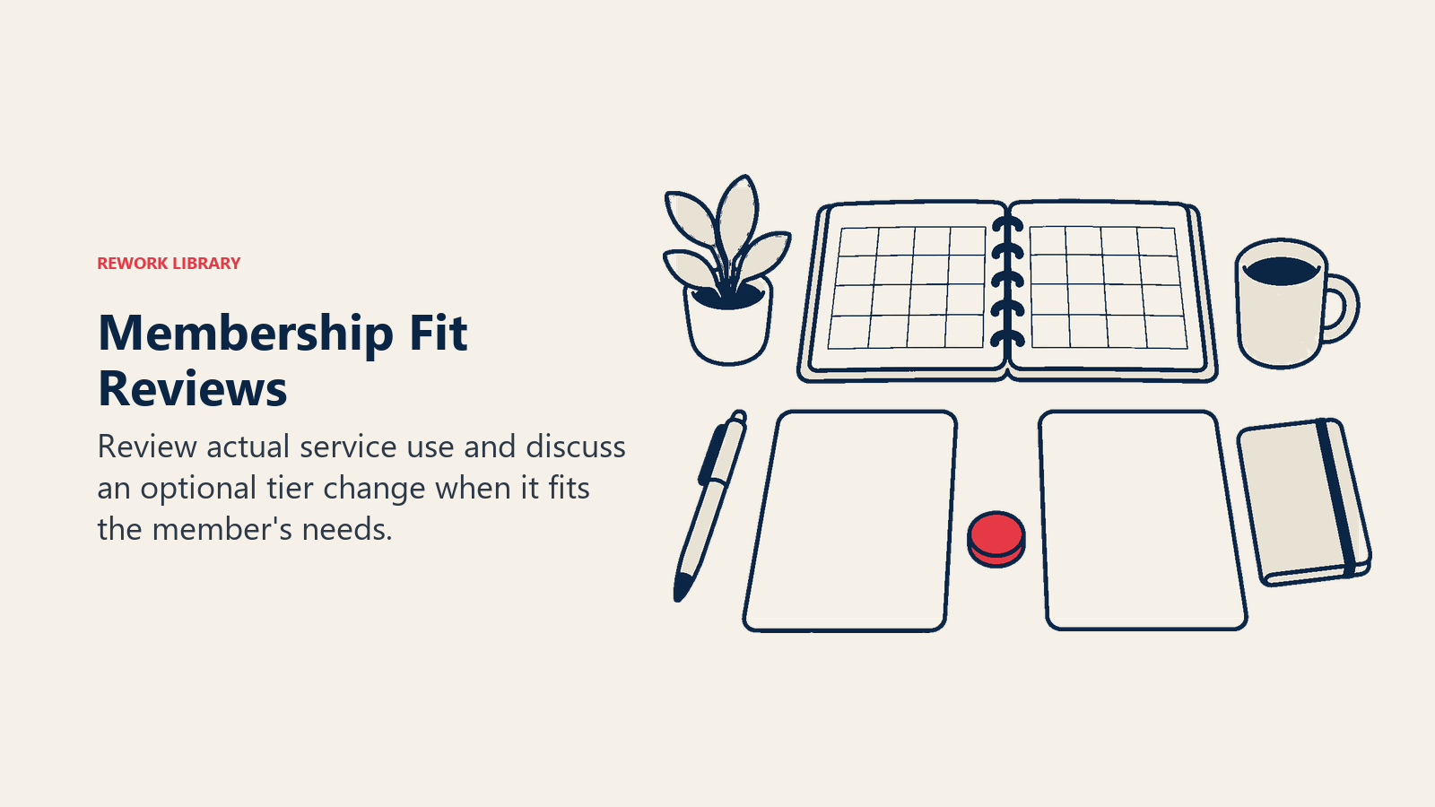Membership Fit Reviews illustrated through usage records and optional membership choices