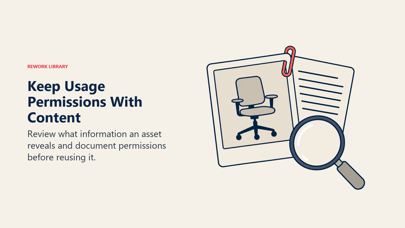 Keep Usage Permissions With Content illustrated by permission pairing.