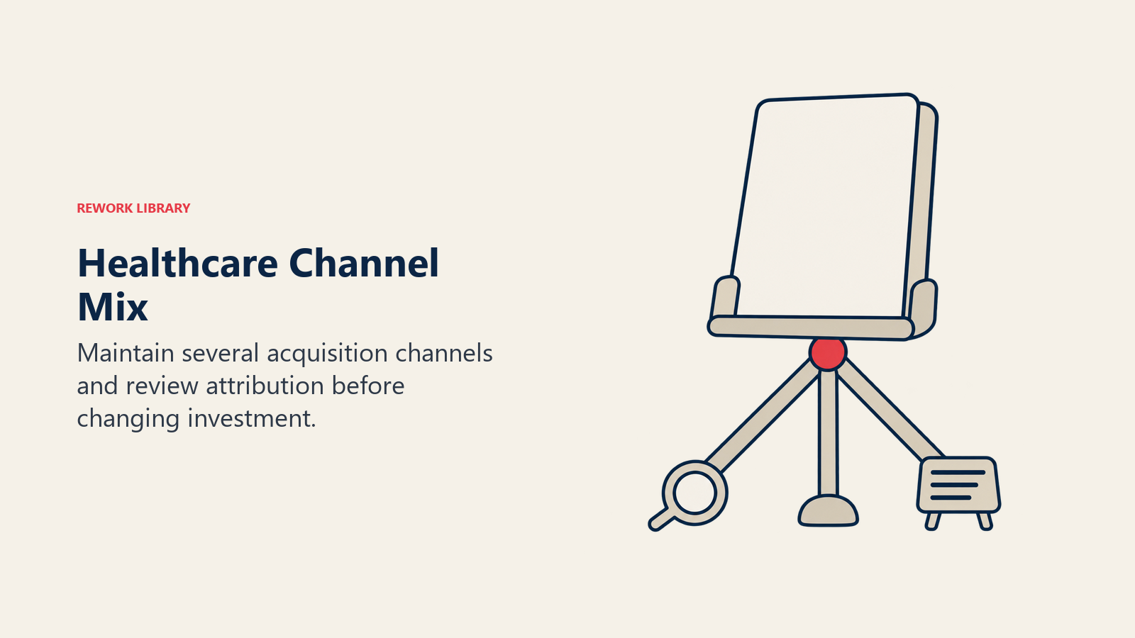 Several discovery channels support a stable practice information stand