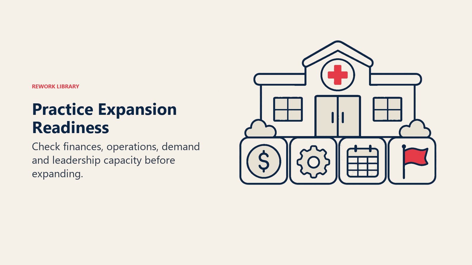 Practice Expansion Readiness: Check finances, operations, demand and leadership capacity before expanding.