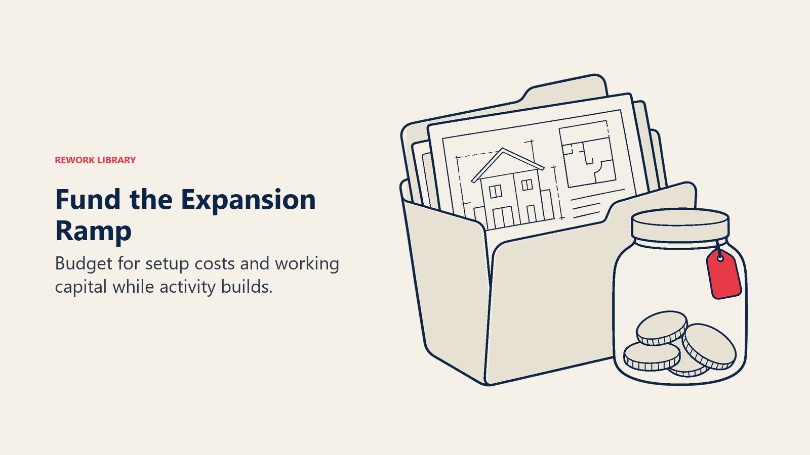 Fund the Expansion Ramp: Budget for setup costs and working capital while activity builds.