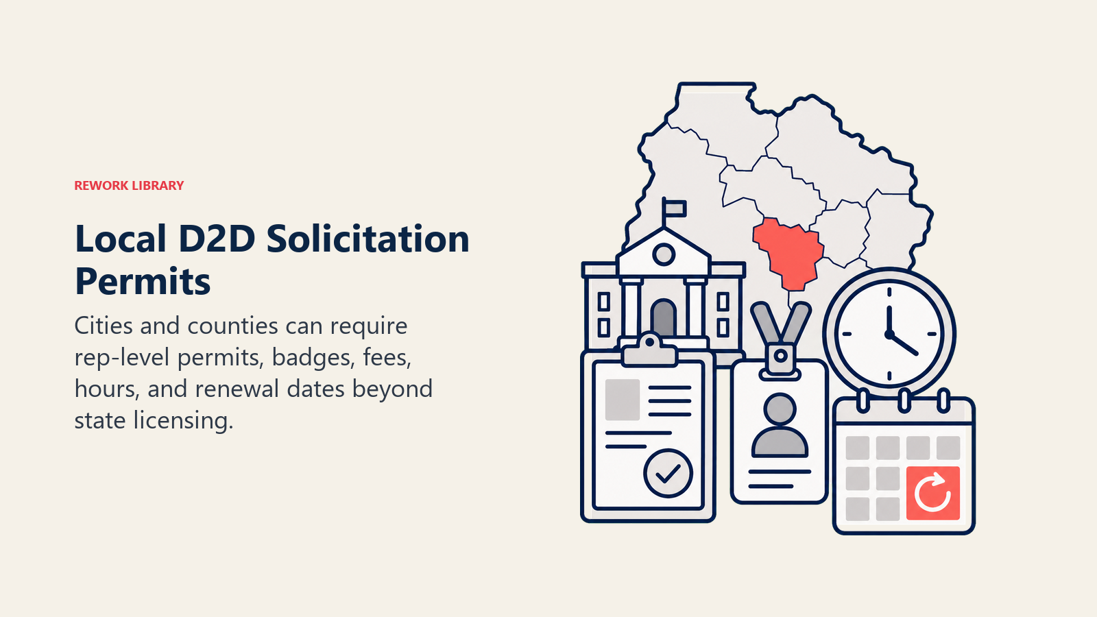 Local D2D Solicitation Permits shown as municipal permit layers