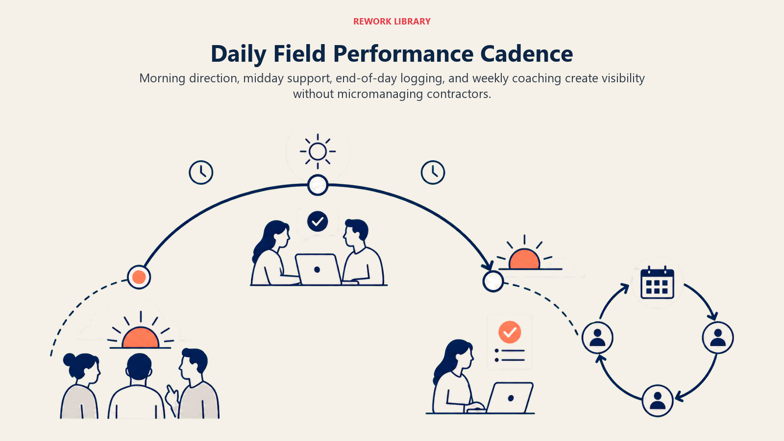 Daily Field Performance Cadence shown as daily cadence