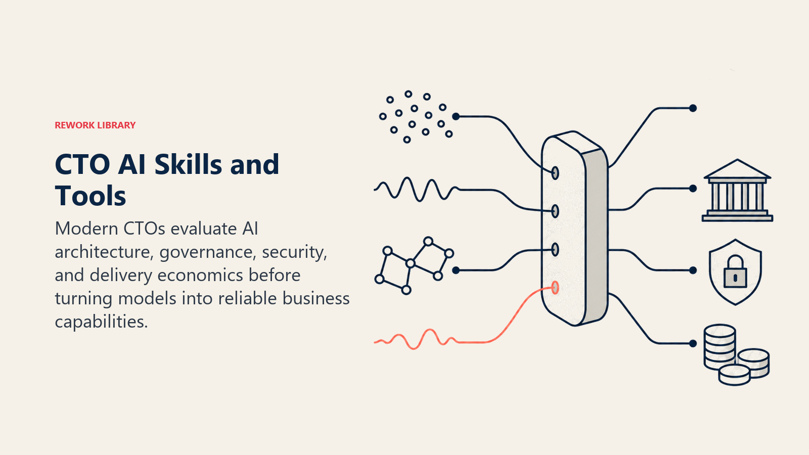 CTO AI Skills and Tools illustrated with signal prism