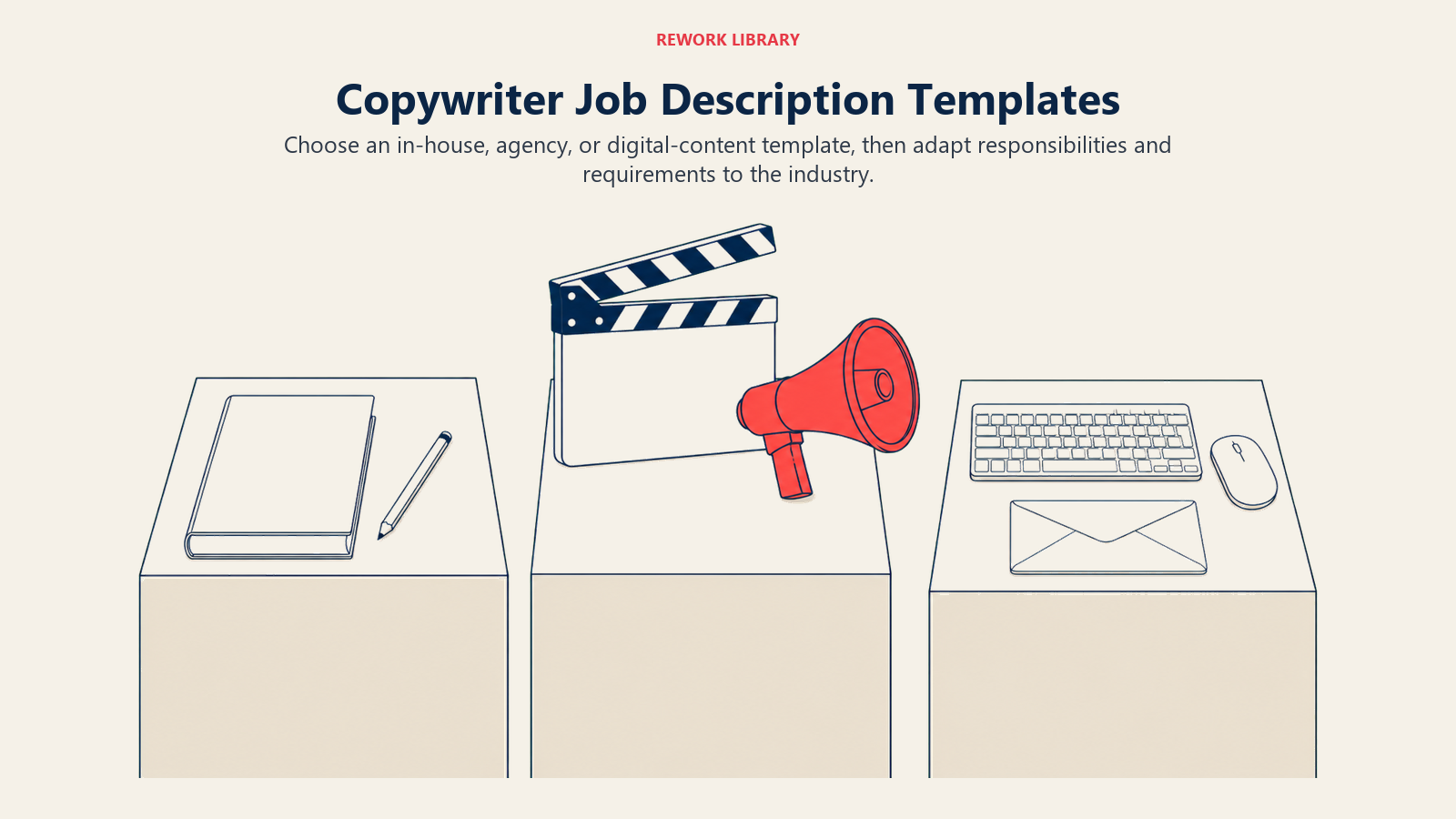 Copywriter job description templates for in-house brand, advertising agency, and digital content roles