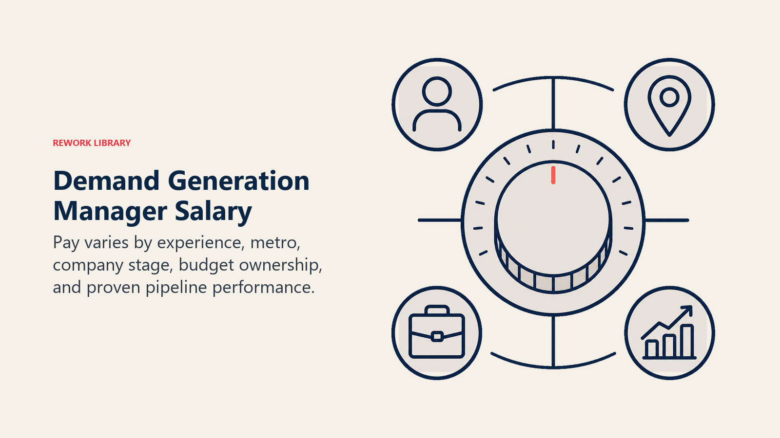Demand Generation Manager Salary illustrated with a Rework editorial demand generation manager salary visual.