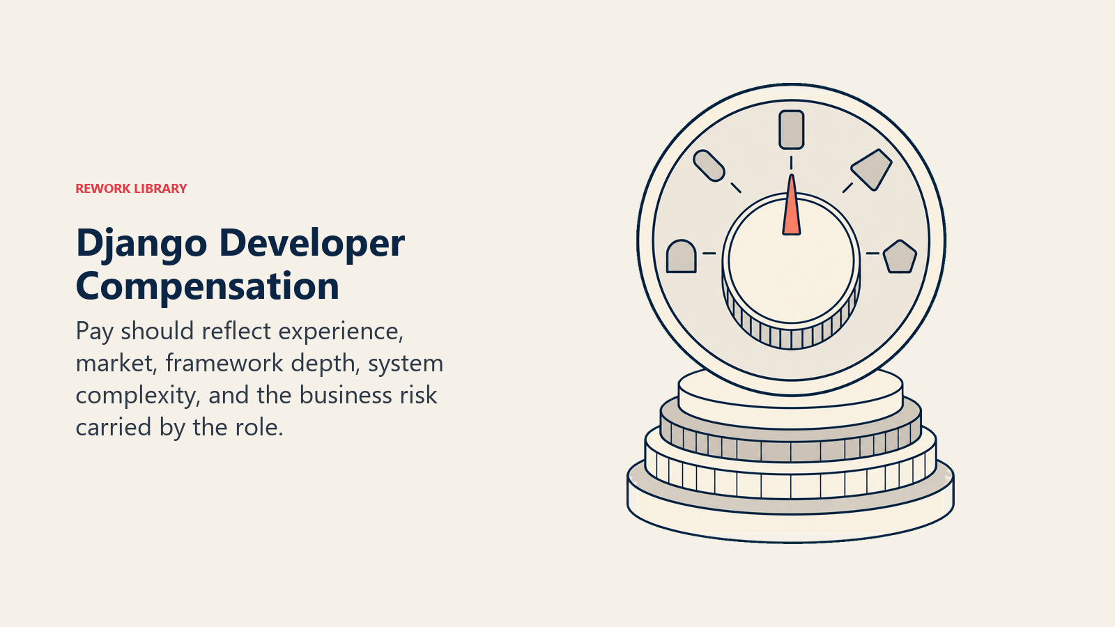 Django developer compensation calibrated by experience, market, complexity, and risk