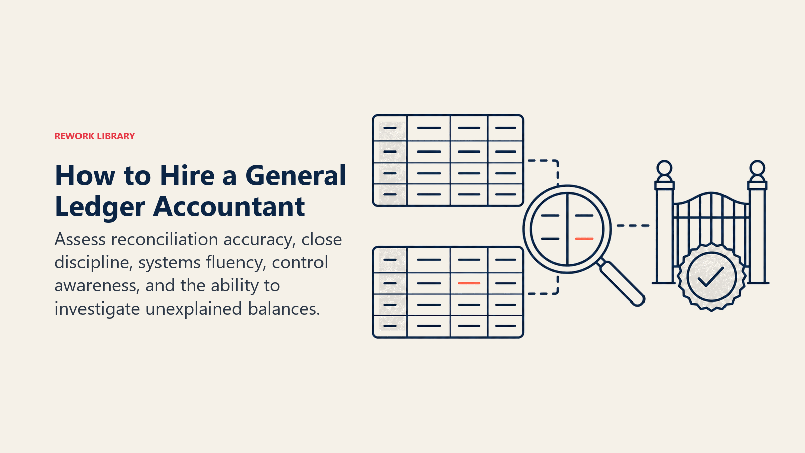 How to Hire a General Ledger Accountant illustrated with discrepancy detector
