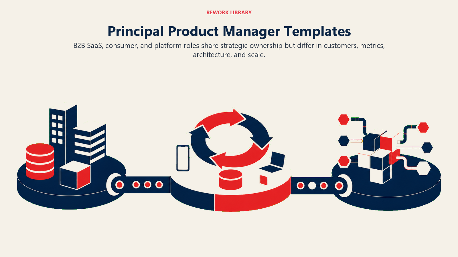 Principal Product Manager templates compared across B2B SaaS, consumer, and platform products