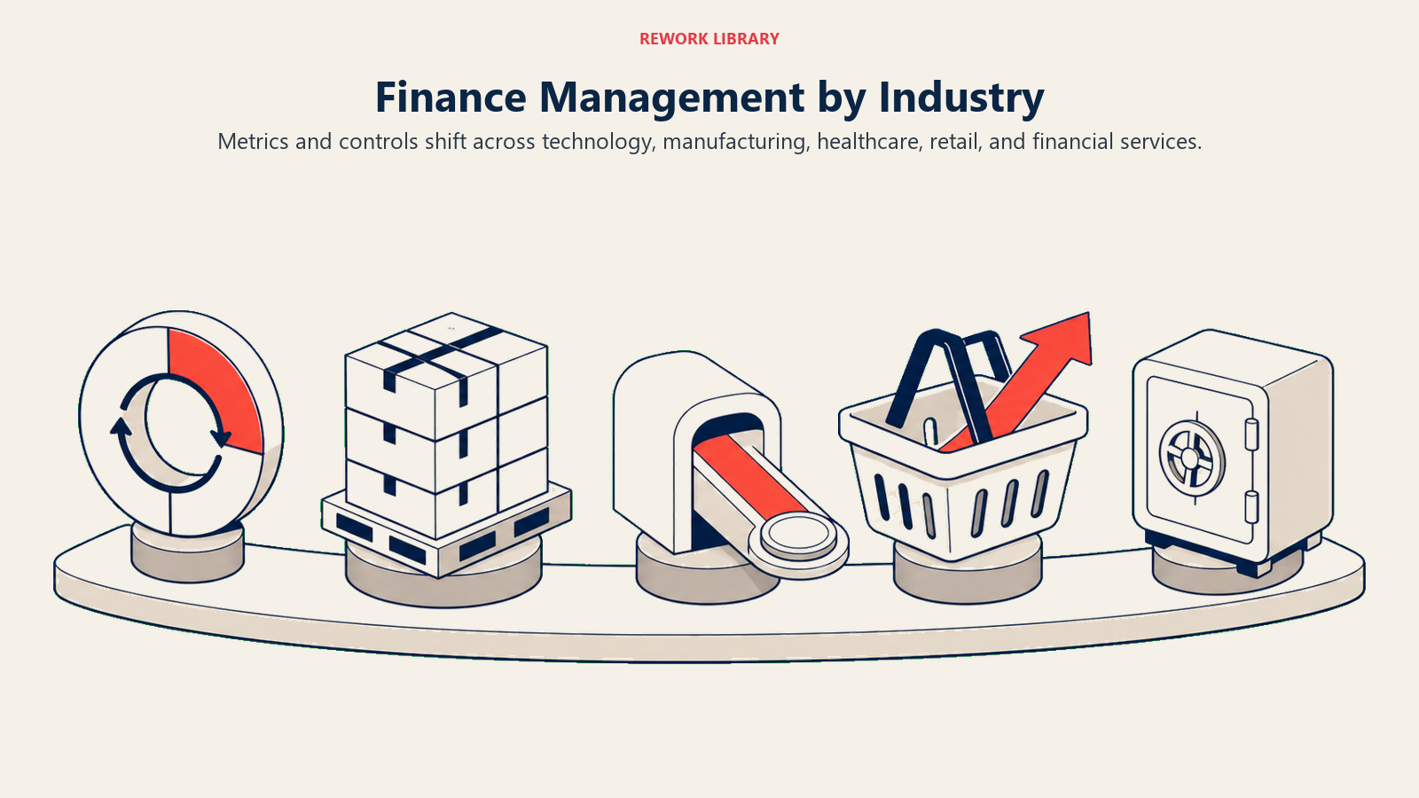 Finance Management by Industry illustrated with five sector-specific value engines