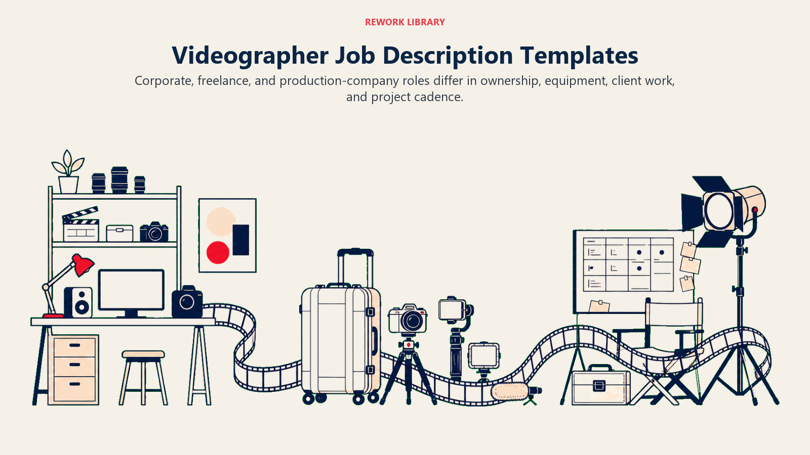 Videographer job description templates compared across corporate, freelance, and production company settings