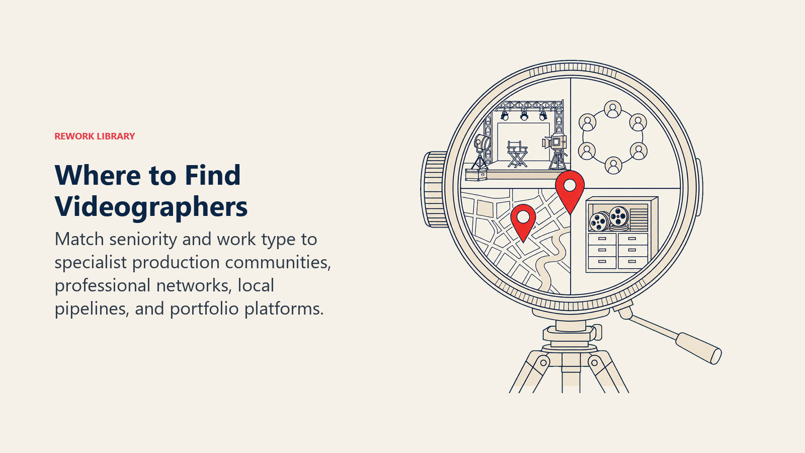 Where to find videographers shown through a scouting lens revealing production communities, networks, local pipelines, and portfolios