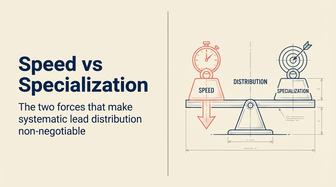 Why Distribution Matters: Speed and Specialization