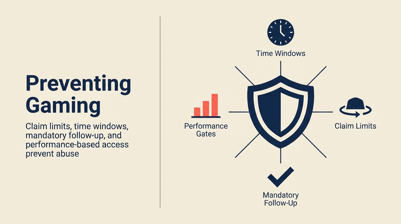 Mencegah gaming dan penyalahgunaan