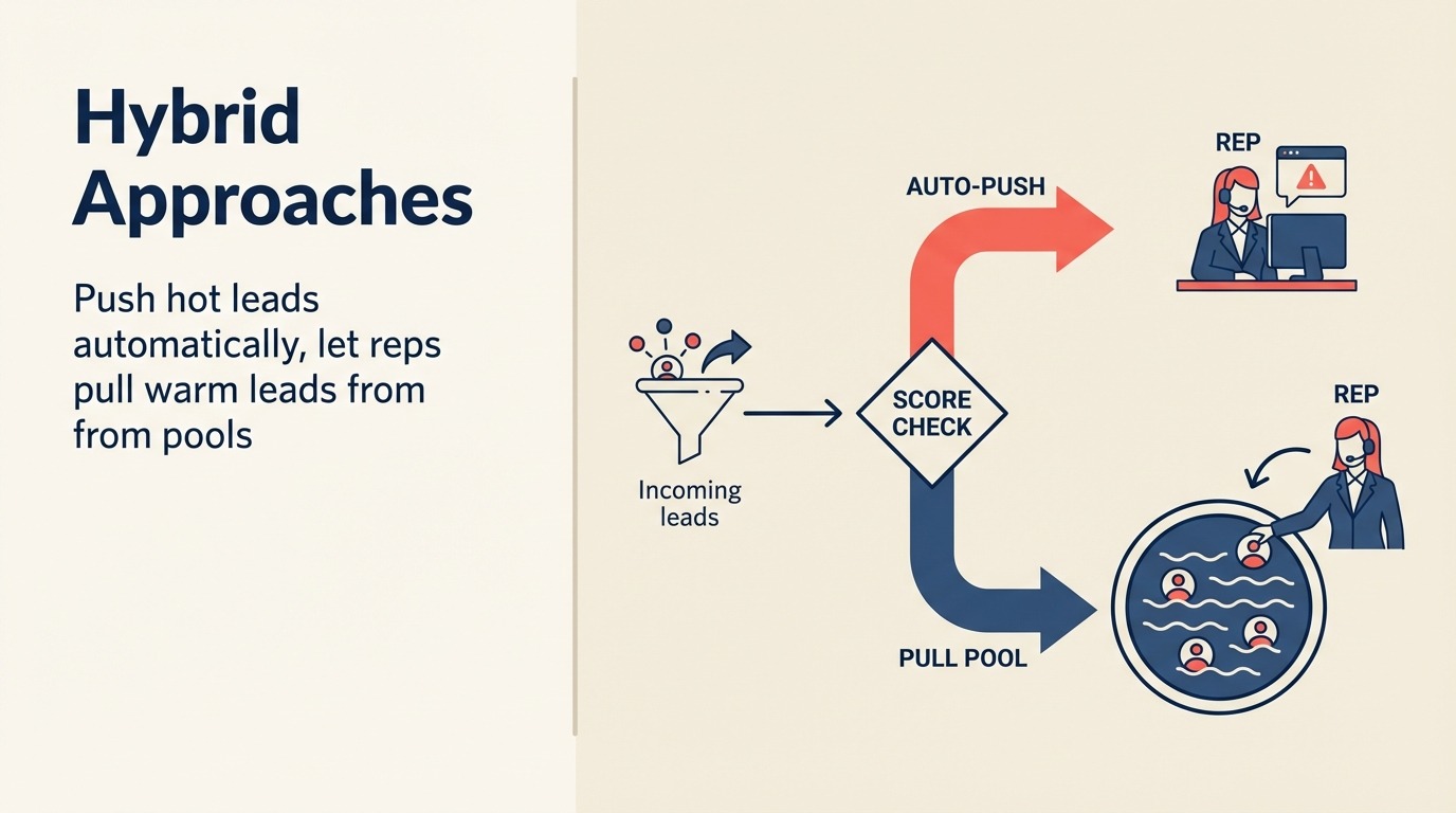 Pendekatan hybrid distribusi pull