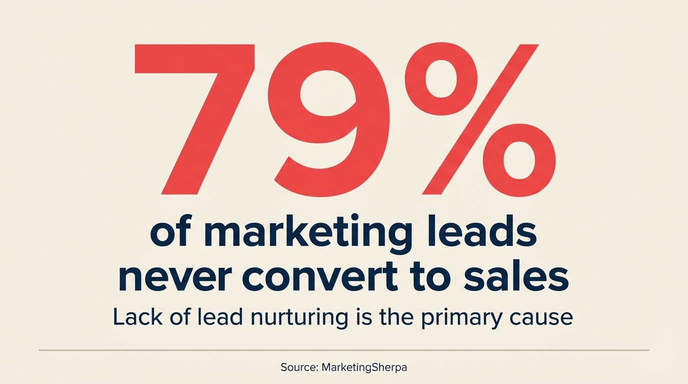 El 79% de los leads de marketing nunca se convierten en ventas