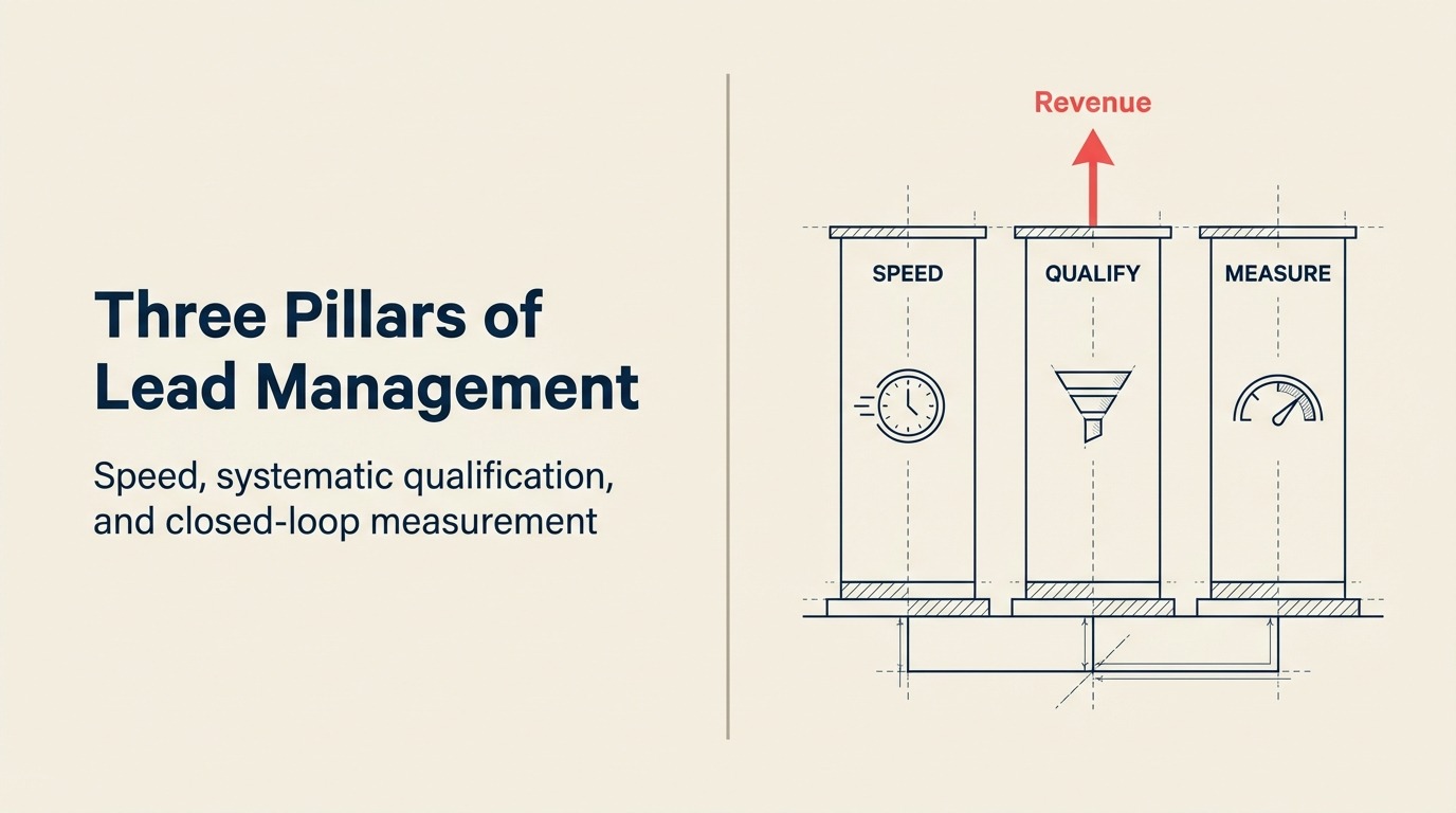 Los Tres Pilares de la Gestión de Leads