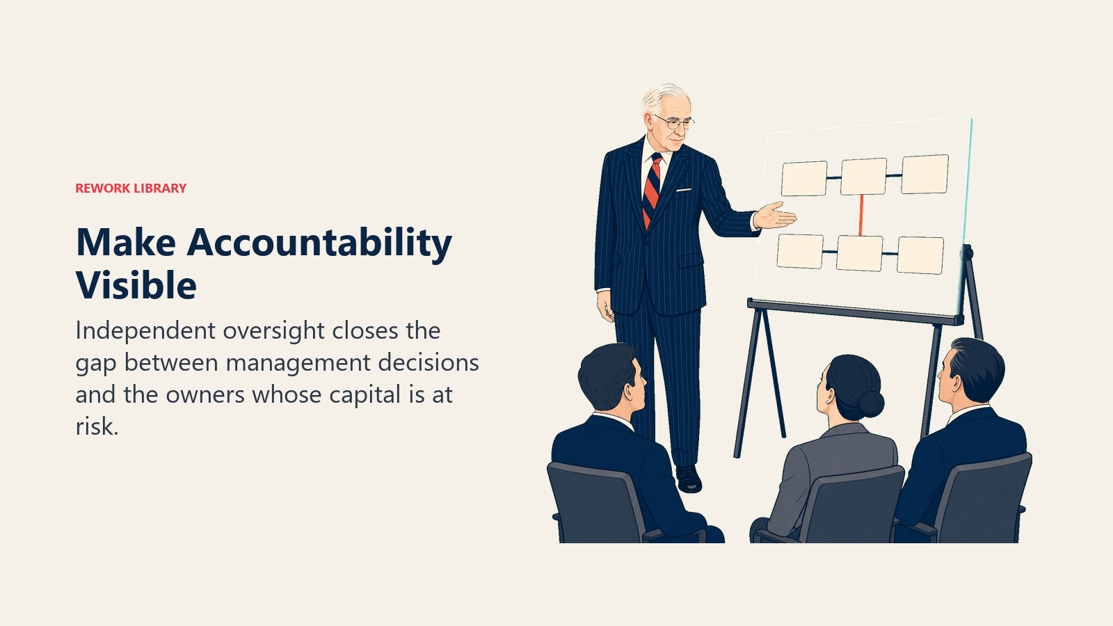 Make Accountability Visible: Carl Icahn actively works with a transparent decision ledger shared between management and an independent board.