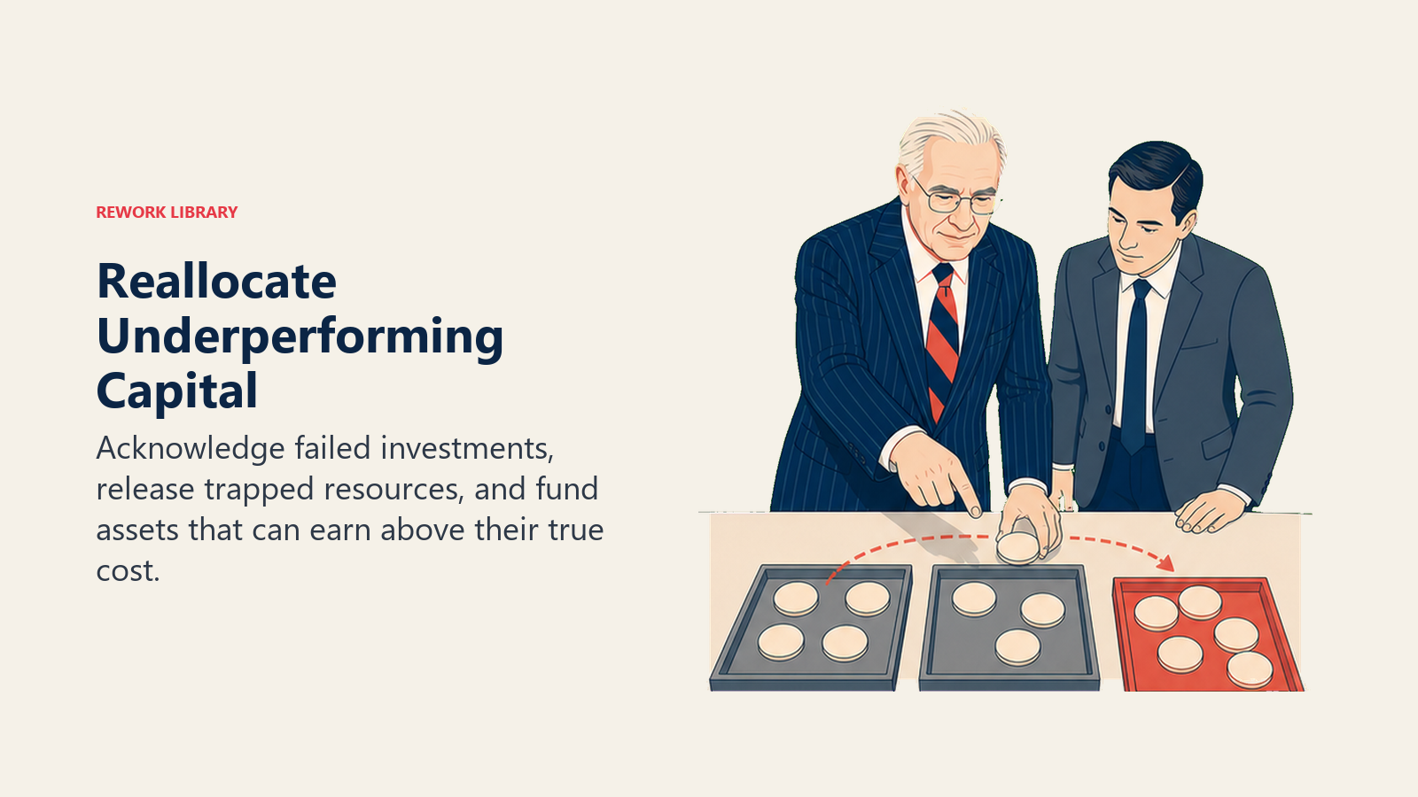 Reallocate Underperforming Capital: Carl Icahn actively works with underperforming neutral assets moved away from one coral productive allocation.