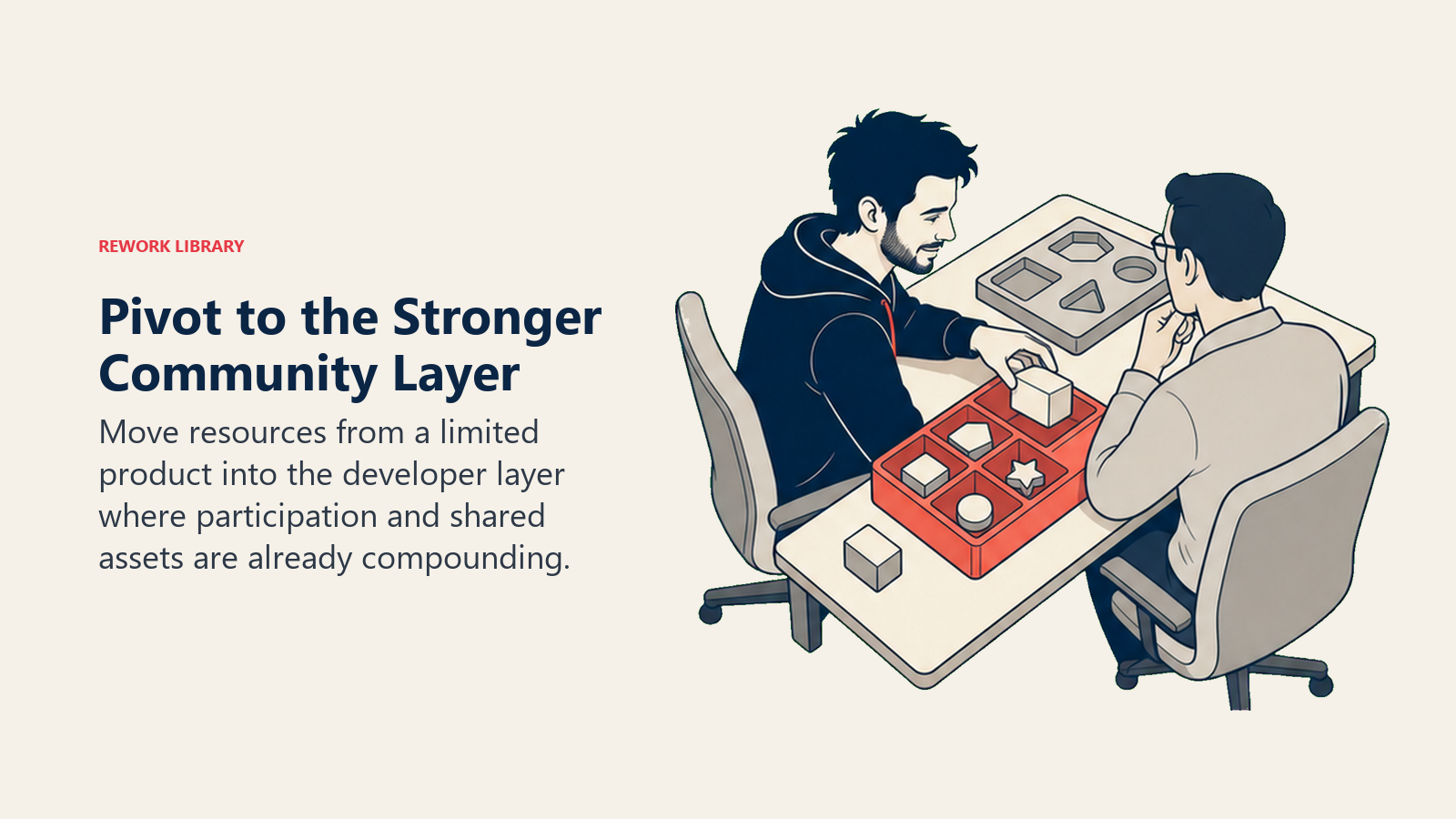 Pivot to the Stronger Community Layer: Clement Delangue actively works with a closed neutral app module redirected into a coral community workbench.