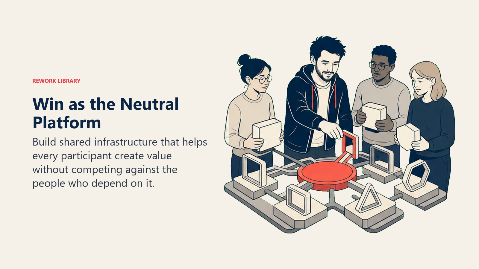Win as the Neutral Platform: Clement Delangue actively works with a shared coral hub connecting several neutral builder modules.