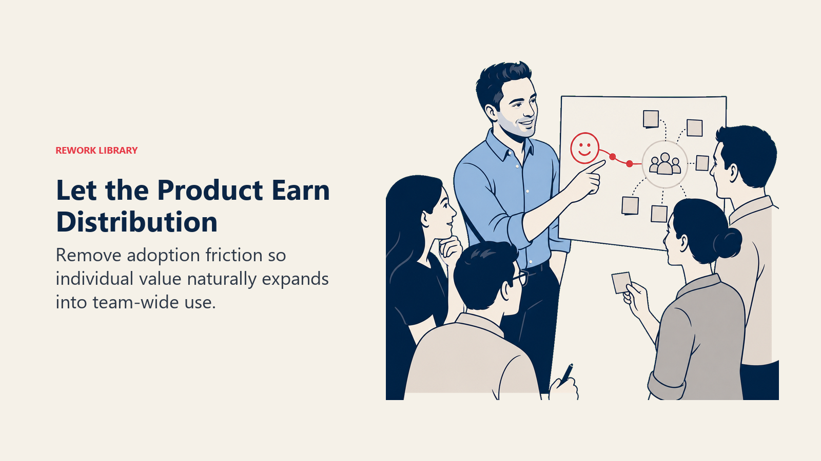 Let the Product Earn Distribution: Remove adoption friction so individual value naturally expands into team-wide use.