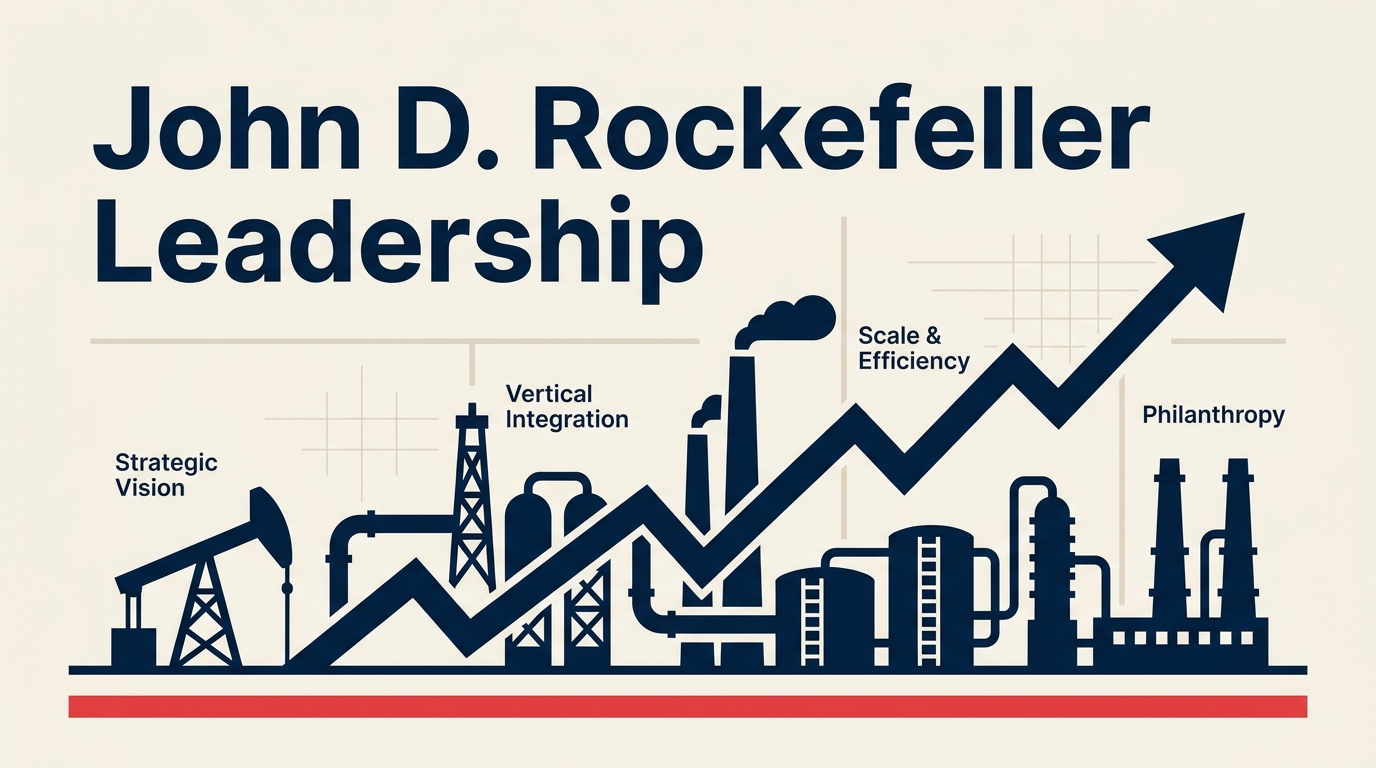 John D. Rockefeller leadership style and industrial empire building