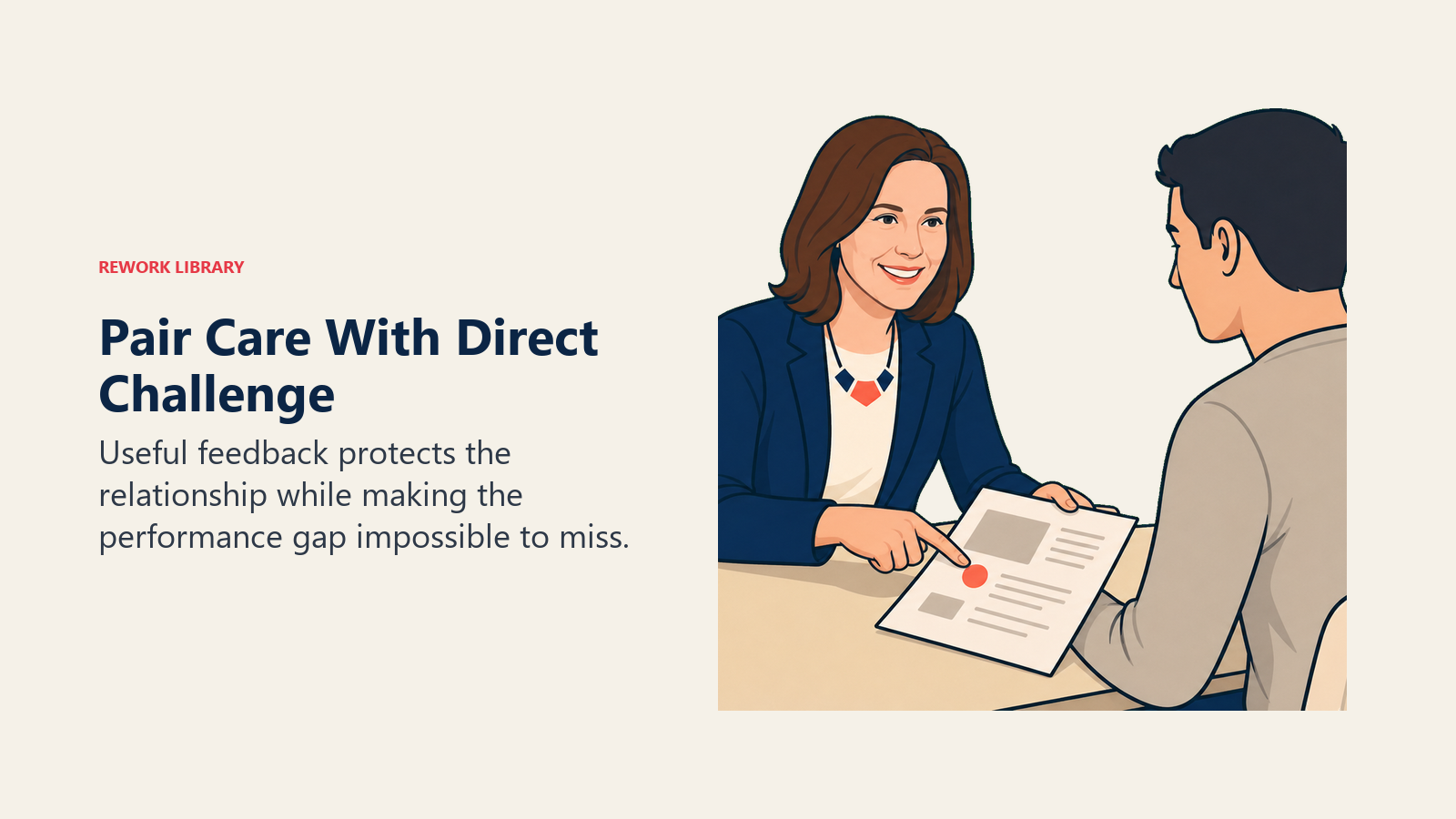 Kim Scott pair care with direct challenge leadership scene