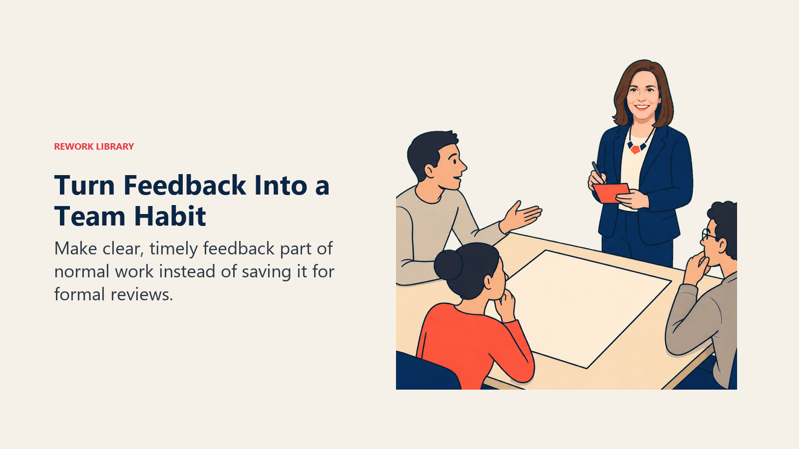 Kim Scott turn feedback into a team habit leadership scene