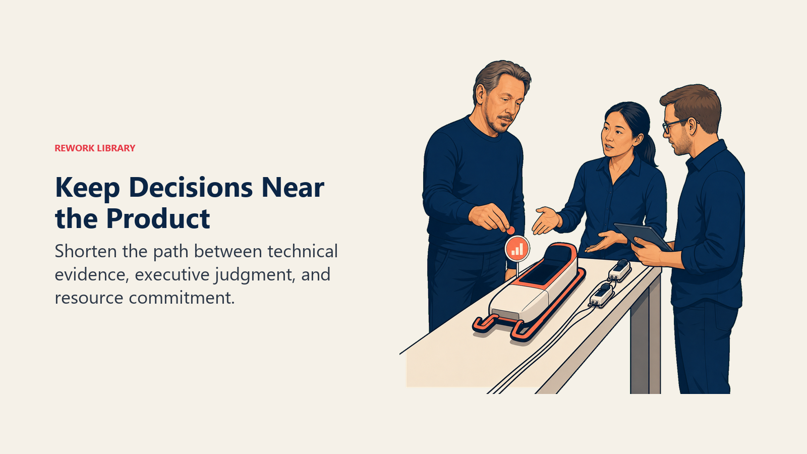 Larry Ellison keep decisions near the product leadership scene