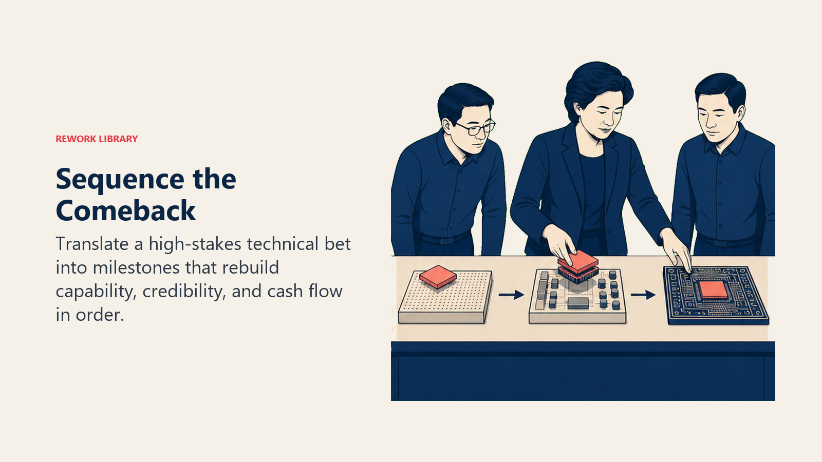 Lisa Su sequence the comeback leadership scene