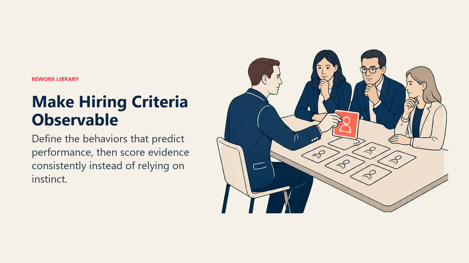 Mark Roberge make hiring criteria observable leadership scene