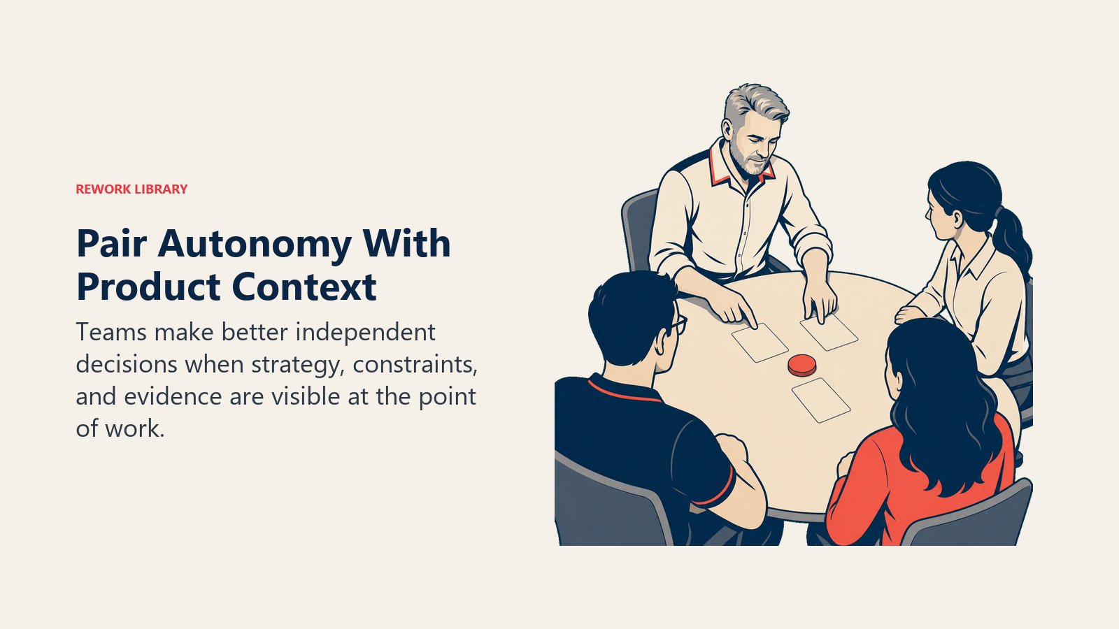 Marty Cagan pair autonomy with product context leadership scene