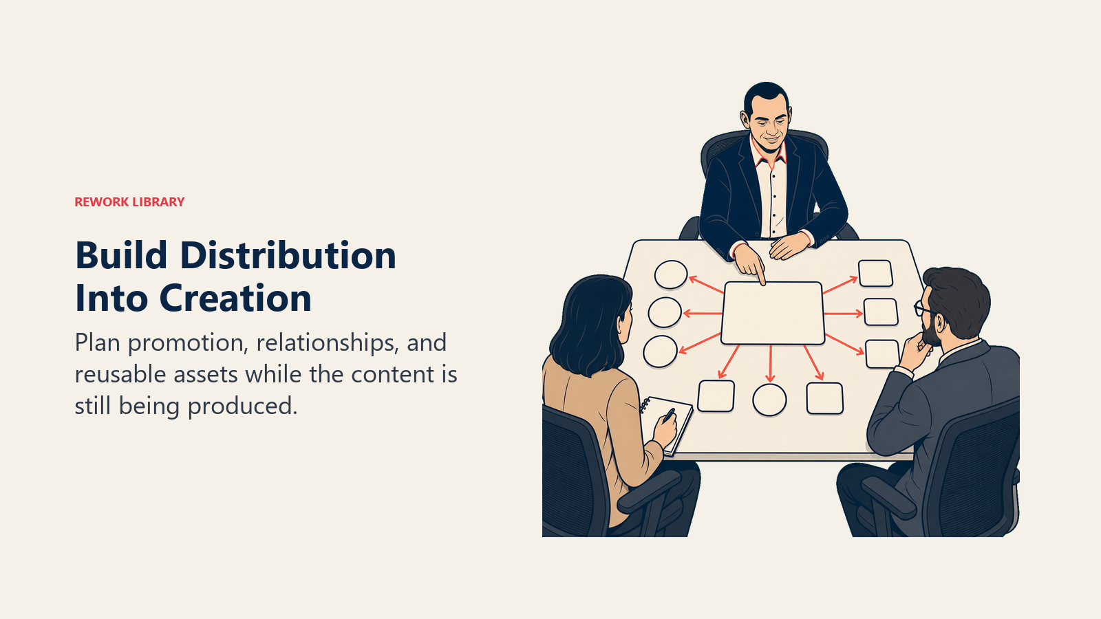 Neil Patel build distribution into creation leadership scene