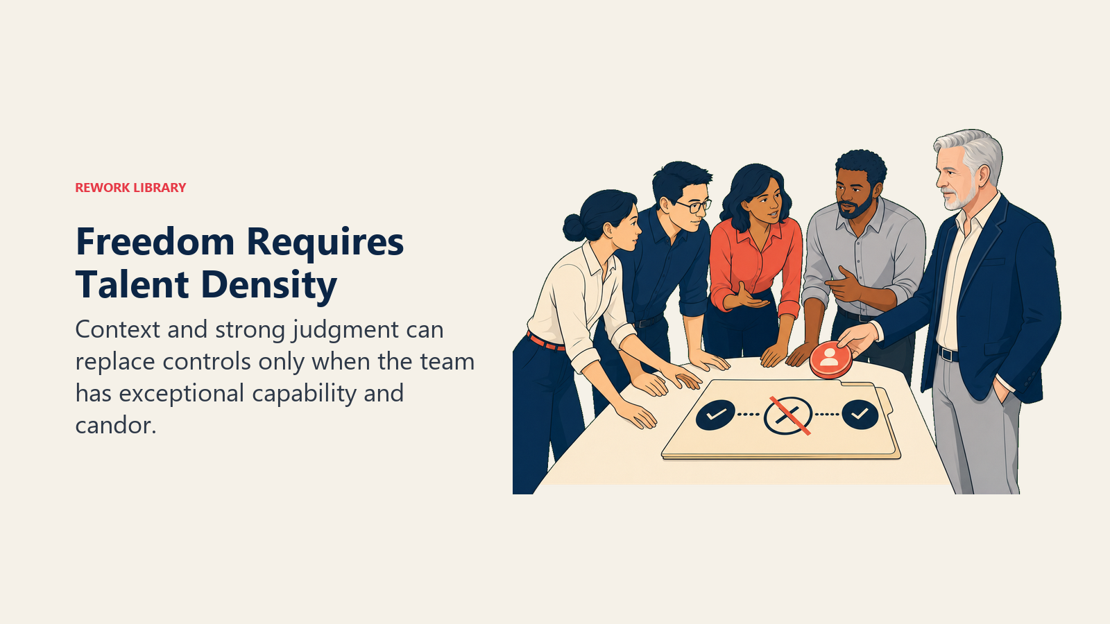 Reed Hastings giving a high-talent team the context and ownership needed to operate with fewer controls