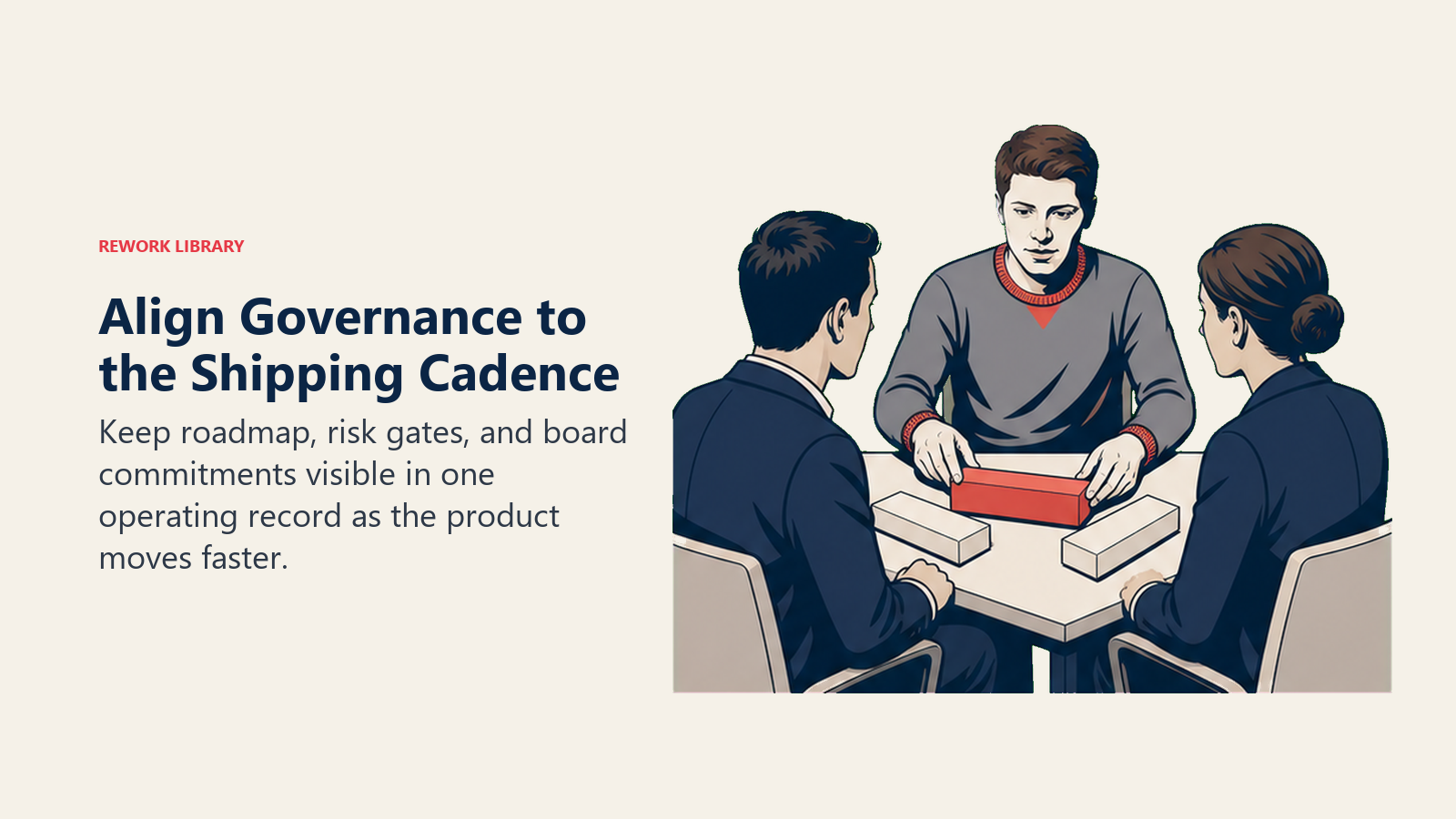 Align Governance to the Shipping Cadence: Sam Altman actively works with one coral shipping milestone aligned with risk and commitment artifacts.