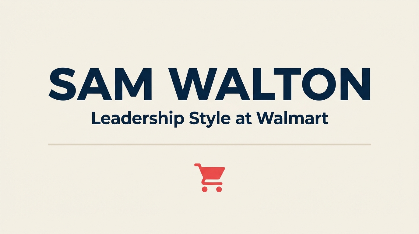 Sam Walton leadership style concept card
