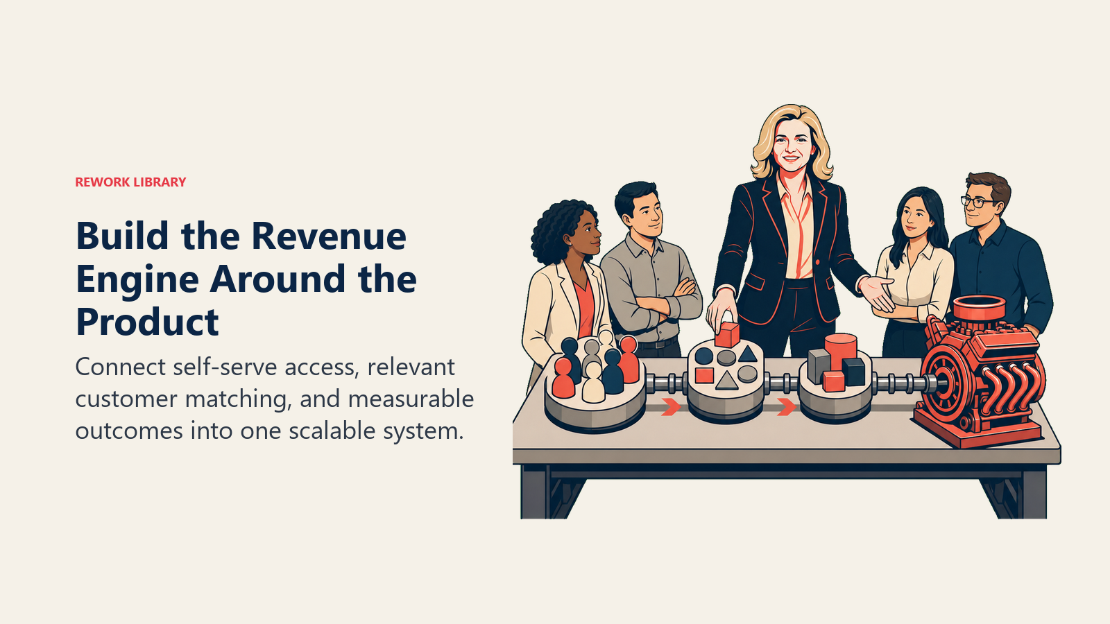 Sheryl Sandberg connecting customer access, matching, and measurable outcomes into a scalable revenue engine